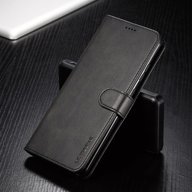 Leather Case for Samsung Galaxy S20 Ultra Plus A71 A51 A41 Note 20 10 Plus A70 A50 A20 A20e S9 S8 Plus S7 Edge Wallet Flip Cover
