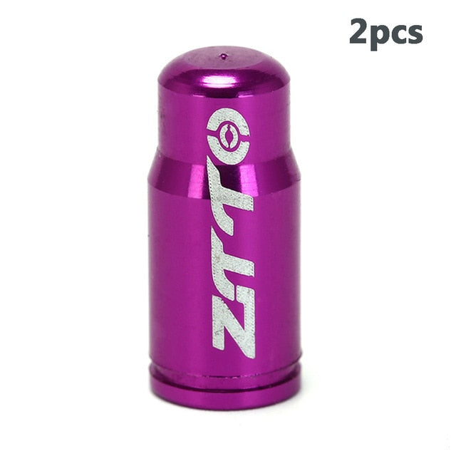 2Pcs MTB Mountain Bike Dustproof Aluminum Alloy Wheel Tire Valve Cap Protector Pump Cover Gas Nozzle Caps Cycling Accessories