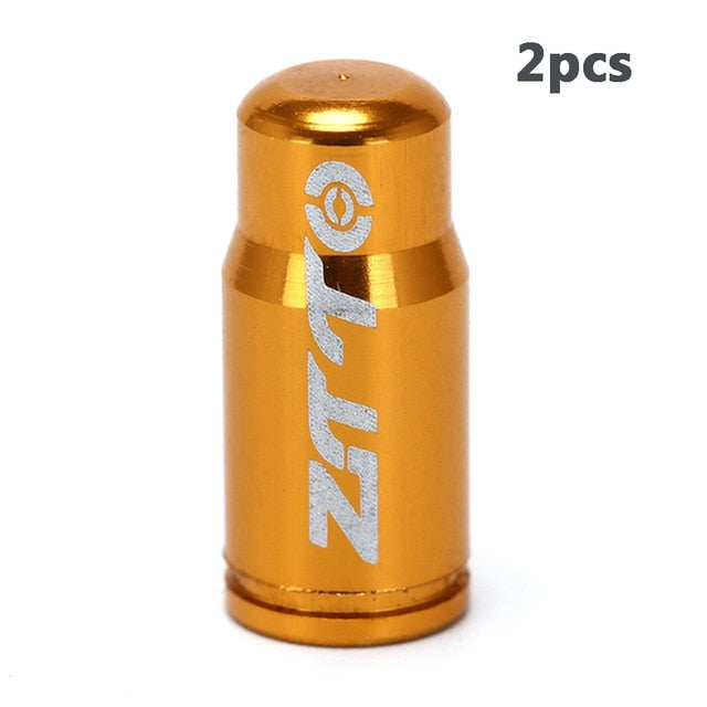 2Pcs MTB Mountain Bike Dustproof Aluminum Alloy Wheel Tire Valve Cap Protector Pump Cover Gas Nozzle Caps Cycling Accessories