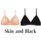 1/2PCS Women Bralette French Style Lace Bra Girls Triangle Cup Lingerie Deep V Wireless Underwear Soft Thin Seamless Bra