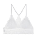 1/2PCS Women Bralette French Style Lace Bra Girls Triangle Cup Lingerie Deep V Wireless Underwear Soft Thin Seamless Bra