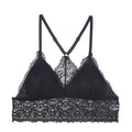 1/2PCS Women Bralette French Style Lace Bra Girls Triangle Cup Lingerie Deep V Wireless Underwear Soft Thin Seamless Bra