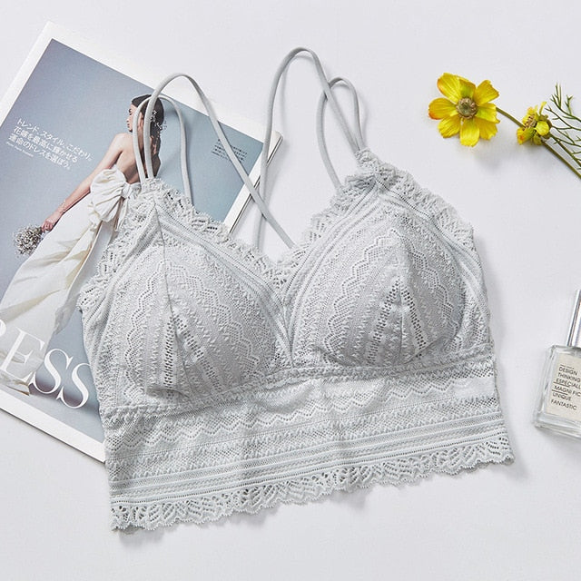 New Sexy Seamless Lace Bralette Womens Bra Tops Summer Lingerie Bra Camisole Girls Breathable Tube Top