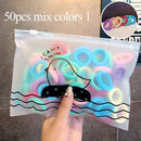 50/100pcs/Set Girls Colorful Nylon Small Elastic Hair Bands Children Ponytail Holder Scrunchie Headband Kids Hair Accessories