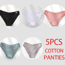 5PCS/Set Women Panties Cotton Underwear Female Panties Solid Color Underpants Sexy Lingerie Pantys for Woman Briefs Intimates
