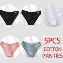 5PCS/Set Women Panties Cotton Underwear Female Panties Solid Color Underpants Sexy Lingerie Pantys for Woman Briefs Intimates