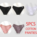 5PCS/Set Women Panties Cotton Underwear Female Panties Solid Color Underpants Sexy Lingerie Pantys for Woman Briefs Intimates