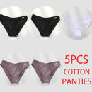 5PCS/Set Women Panties Cotton Underwear Female Panties Solid Color Underpants Sexy Lingerie Pantys for Woman Briefs Intimates