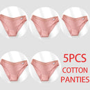 5PCS/Set Women Panties Cotton Underwear Female Panties Solid Color Underpants Sexy Lingerie Pantys for Woman Briefs Intimates