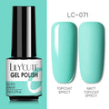 LILYCUTE 7ml Nail Gel Polish Semi Permanent Gel Varnish Base Top Coat UV LED Gel Varnish Soak Off Nail Art Gel Nail Polish