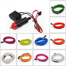1M 3M 5M car EL Wire led strip Atmosphere light for DIY flexible AUTO interior Lamp Party decoration lights Neon strips 12V USB
