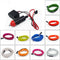 1M 3M 5M car EL Wire led strip Atmosphere light for DIY flexible AUTO interior Lamp Party decoration lights Neon strips 12V USB