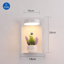 LED Wall Lights With Switch And USB Interface Fashion White Black Lamp Fixture Corridor Aisle Lighting Art Luminaire Wandlamp