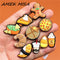 1pcs Foods Shoe Charms Cute Sushi Cookies Ice Cream Cake PVC Shoes Accessories Decoraciones for Croc Buckle jibz Kids Gifts