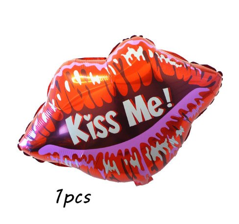 I Love You Kiss Me Lips Love Foil Balloon For Valentines Day Decoration Wedding Anniversary Inflatable Balloon Birthday Gifts