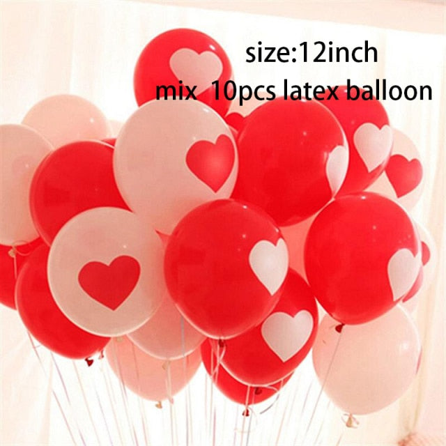 I Love You Kiss Me Lips Love Foil Balloon For Valentines Day Decoration Wedding Anniversary Inflatable Balloon Birthday Gifts