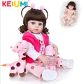 Wholesale KEIUMI Full Silicone Vinyl Reborn Baby Dolls Fashion Waterproof Doll Baby Toy For Kids Birthday Gifts Playmate