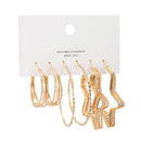 6 Pairs/set 2020 New Fashion Round Circle Hoop Earrings Set For Women Girl Punk Style Brincos Round Earrings Party Jewelry Gift