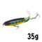 1 Pcs 10cm/14cm Topwater Fishing Lure Whopper Popper Artificial Bait Hard Plopper Soft Rotating Tail Fishing Tackle Fishing Bait
