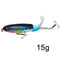 1 Pcs 10cm/14cm Topwater Fishing Lure Whopper Popper Artificial Bait Hard Plopper Soft Rotating Tail Fishing Tackle Fishing Bait