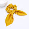 2020 New Chiffon Bowknot Silk Hair Scrunchies Women Pearl Ponytail Holder Hair Tie Hair Rope Rubber Bands Hair Accessories