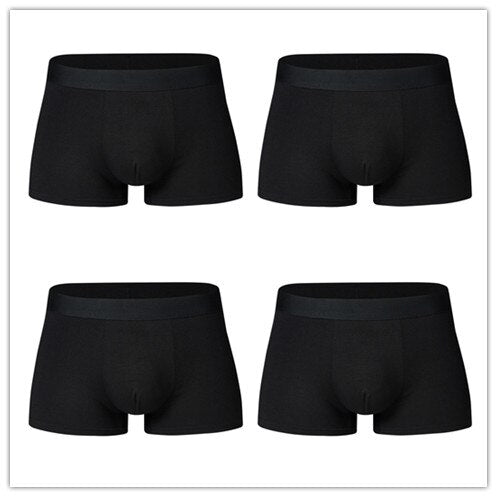 4 pcs/lot Large Loose men underwear Male Panties Cotton UnderPants Men Boxers   Big Yards Men's Panties Plus Size 4XL 5XL 6XL