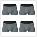 4 pcs/lot Large Loose men underwear Male Panties Cotton UnderPants Men Boxers   Big Yards Men's Panties Plus Size 4XL 5XL 6XL