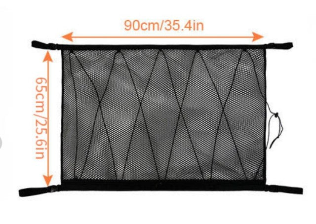 Portable Car Ceiling Storage Net Pocket Roof Interior Cargo Net Bag Car Trunk Storage Pouch Sundries Storage Organizer