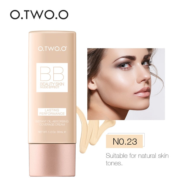 O.TWO.O Makeup BB Cream White  Cosmetics Natural Whitening Cream Waterproof Makeup Base Liquid Foundation Professional Cosmetics