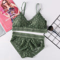 Women Lace Bra Sets Seamless Underwear Backless Vest Sexy Panties Padded Bralette Lingerie Ultrathin Briefs Female Intimates #F