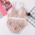 Women Lace Bra Sets Seamless Underwear Backless Vest Sexy Panties Padded Bralette Lingerie Ultrathin Briefs Female Intimates #F