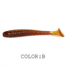 Supercontinent Impact Ring Shad Fishing Lure Soft 63mm 80mm 97mm Plastics Baits Swimbait Jigging Lure Artificial Baits