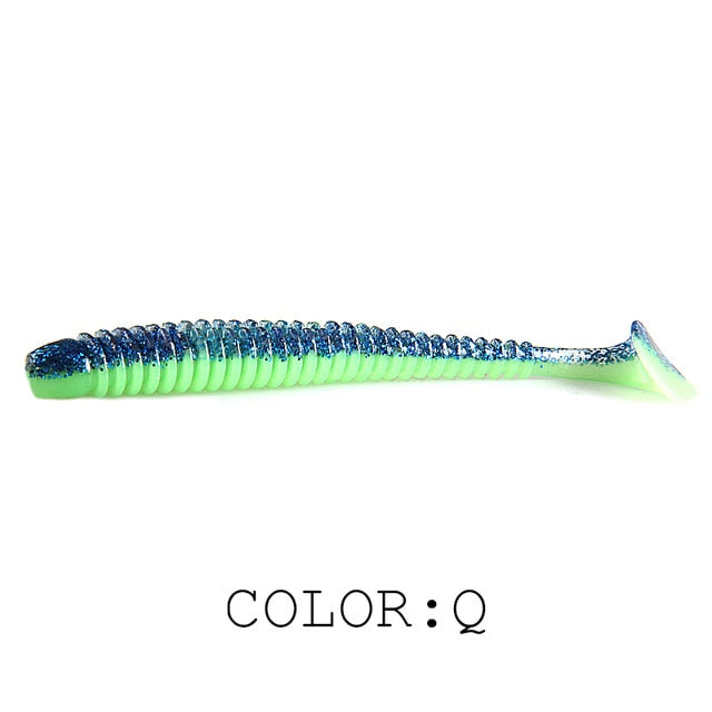 Supercontinent Impact Ring Shad Fishing Lure Soft 63mm 80mm 97mm Plastics Baits Swimbait Jigging Lure Artificial Baits