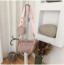 Vintage Crocodile women shoulder bag luxury designer wide strap Crossbody bag chain Sling bag pu leather ladies 3 bag set wallet