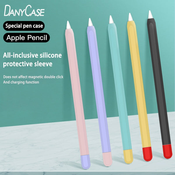 Soft Silicone Apple Pencil Cases For iPad Tablet Touch Pen Stylus Protective Sleeve Cover Anti-lost For iPad Pencil Accessories