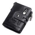 Luxury Designer Men Wallet Genuine Leather Bifold Short Wallets Male Hasp Vintage Purse Coin Pouch Multi-functional Cards Pocket