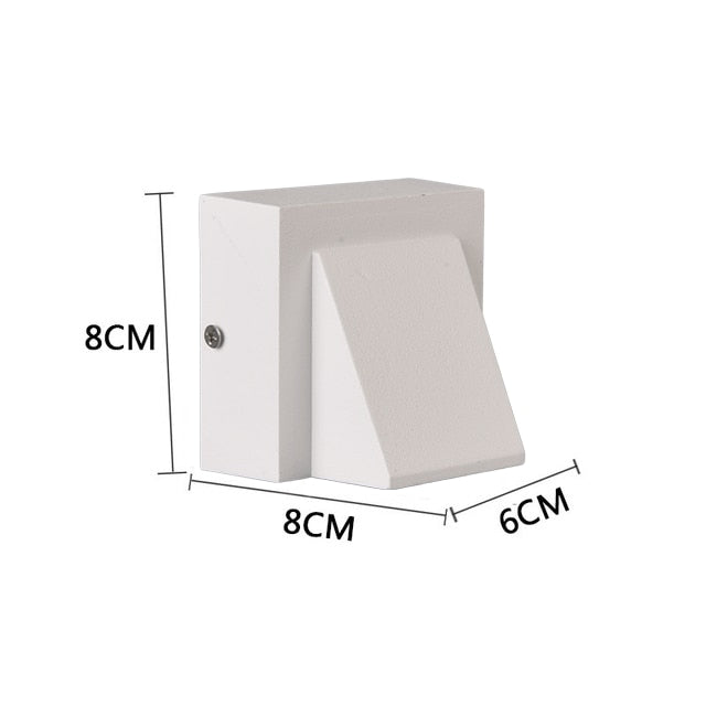 5W 6W 15W Modern simple creative outdoor waterproof wall lamp LED courtyard lamps gate lamp terrace balcony garden wall light