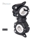 Deemount Bicycle Light Bracket Bike Lamp Holder LED Torch Headlight Pump Stand Quick Release Mount 360 Degree Rotatable HLD-211