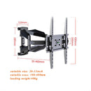 Full Motion 32"-60" LCD LED TV Wall Mount Retractable TV Rack Wall Mount Lcd Bracket 6 Swing Arms MAX VESA 400x400mm