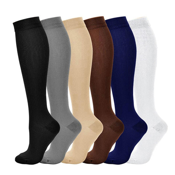 Compression Stockings Stretch Pressure Nylon Varicose Vein Stocking Leg Relief Pain Pain Knee High Support Thigh-High Dropship
