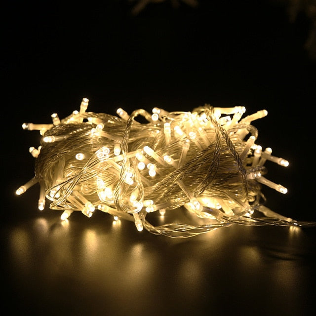 10M 100M Led String Garland Christmas Tree Fairy Light Chain Waterproof Home Garden wedding Party Outdoor Holiday Decoration