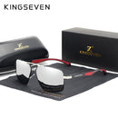 KINGSEVEN Aluminum Men's Sunglasses Polarized Lens Brand Design Temples Sun glasses Coating Mirror Glasses Oculos de sol 7719