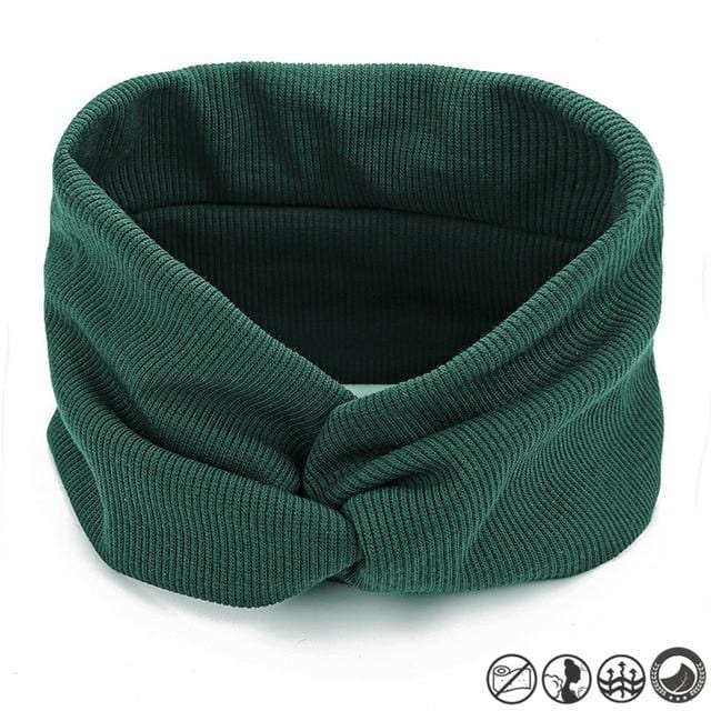 17KM 13 Color Cotton Headband For Women Girl Baby Headband 2020 Elastic Knot Headbands Twist Fashion Cross Hair Accessories