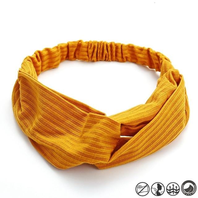 17KM 13 Color Cotton Headband For Women Girl Baby Headband 2020 Elastic Knot Headbands Twist Fashion Cross Hair Accessories