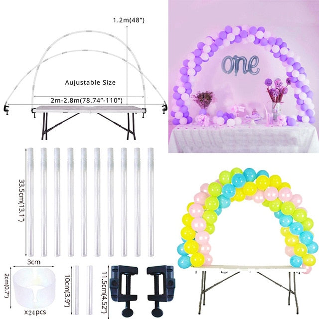 Balloon Arch Balloons Ring Stand for Baby Shower Wedding Decoration Balloons Round Hoop holder birthday party baloon ballon