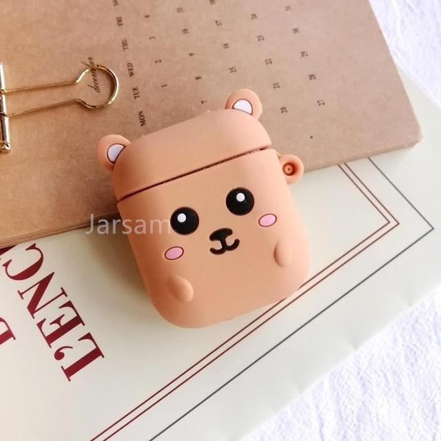 Cartoon Cute Wireless Earphone Case For AirPods 2 Silicone Charging Headphones Case for Air pods cases Protective luxury Cover