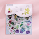 80 pcs/bag Japanese Stationery Stickers Cute Cat Sticky Paper Kawaii PVC Diary Bear sticker For Decoration Diary Scrapbooking