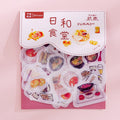 80 pcs/bag Japanese Stationery Stickers Cute Cat Sticky Paper Kawaii PVC Diary Bear sticker For Decoration Diary Scrapbooking