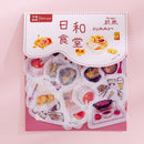 80 pcs/bag Japanese Stationery Stickers Cute Cat Sticky Paper Kawaii PVC Diary Bear sticker For Decoration Diary Scrapbooking
