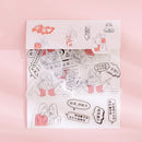 80 pcs/bag Japanese Stationery Stickers Cute Cat Sticky Paper Kawaii PVC Diary Bear sticker For Decoration Diary Scrapbooking